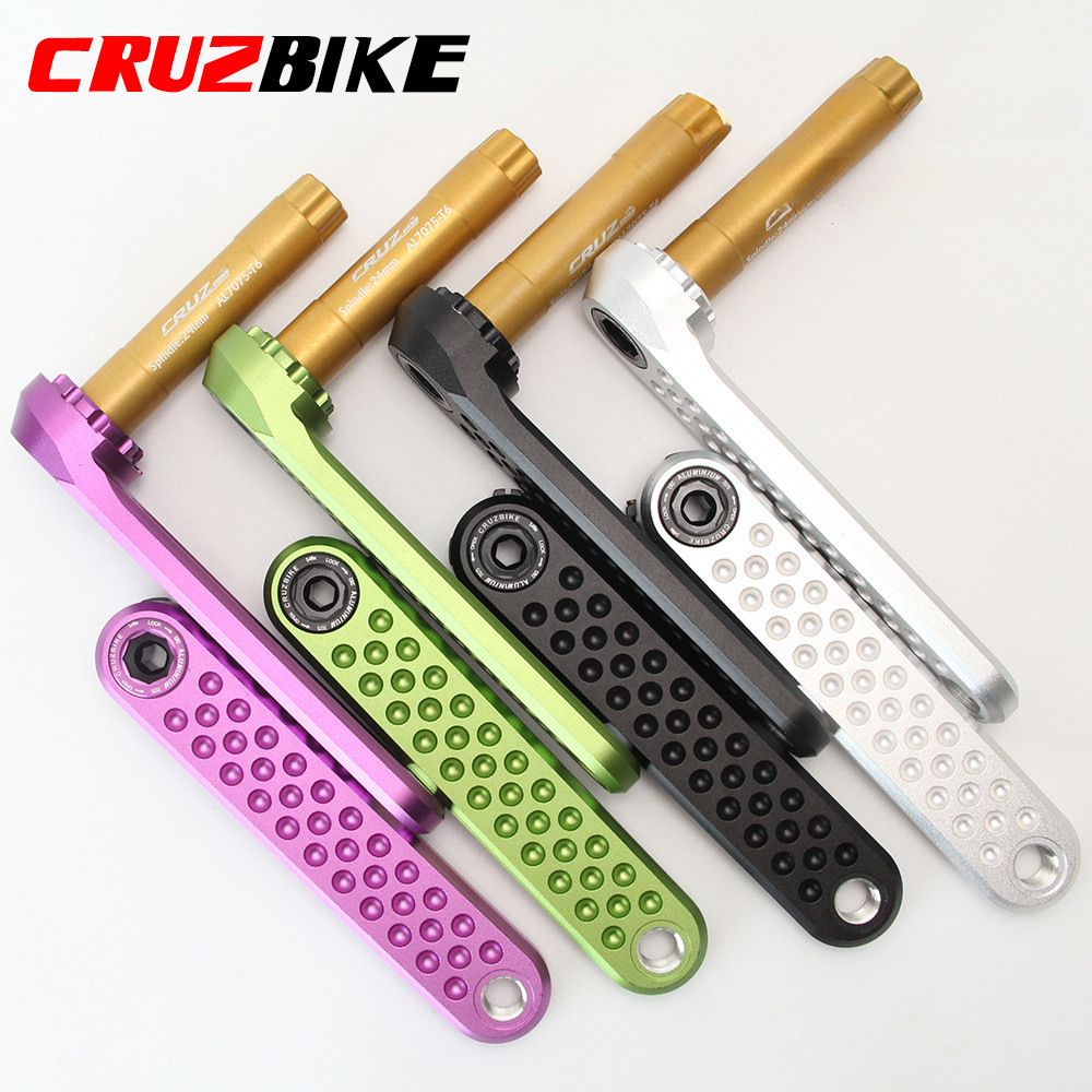 Cruzbike จักรยานเสือหมอบ Crank Arm แขนจักรยานพับ GXP Hollow Crank 155/160/165/170 มม.3 สลักเกลียวกรวด