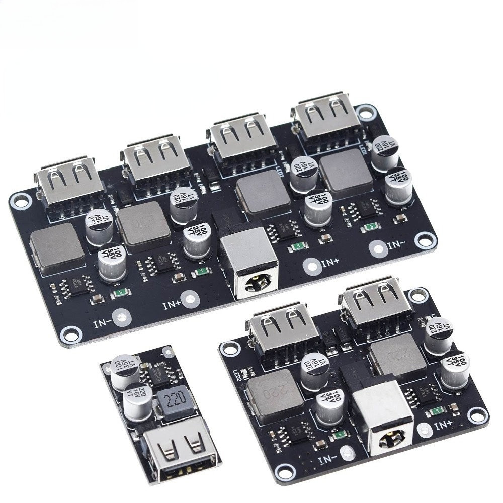 โมดูลแปลงชาร์จ USB QC3.0 QC2.0 DC-DC 6-32V 9V 12V 24V เป็นบอร์ดวงจรชาร์จเร็ว 5V