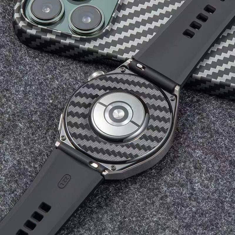 สําหรับ Huawei GT3 SE GT2 Pro ECG GT5 GT4 46 มม.GT Runner GT2e คุณภาพสูงคาร์บอนไฟเบอร์ด้านหลังฟิล์มสติกเกอร์นาฬิกาสําหรับ Huawei นาฬิกา 4 3 Pro 46 มม.48 มม.Buds Honor GS Pro Magic 2