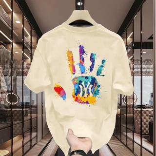 Basi💥เสื้อสีครีม สื้อยืดผู้ชาย เสื้อยืด oversize เสื้อสตรีท …