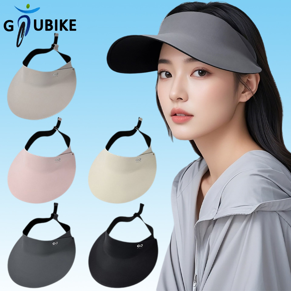 Gtubike UPF50+ ฤดูร้อนกีฬากลางแจ้งครีมกันแดดแบบพับได้ Breathable Big Brim หมวกด้านบนที่ว่างเปล่า