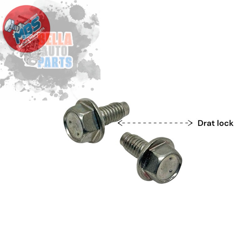WHOLESALE 1 ชิ้น 10 FLANGE CAP BOLTS m6 ORIGINAL LOCK THREAD