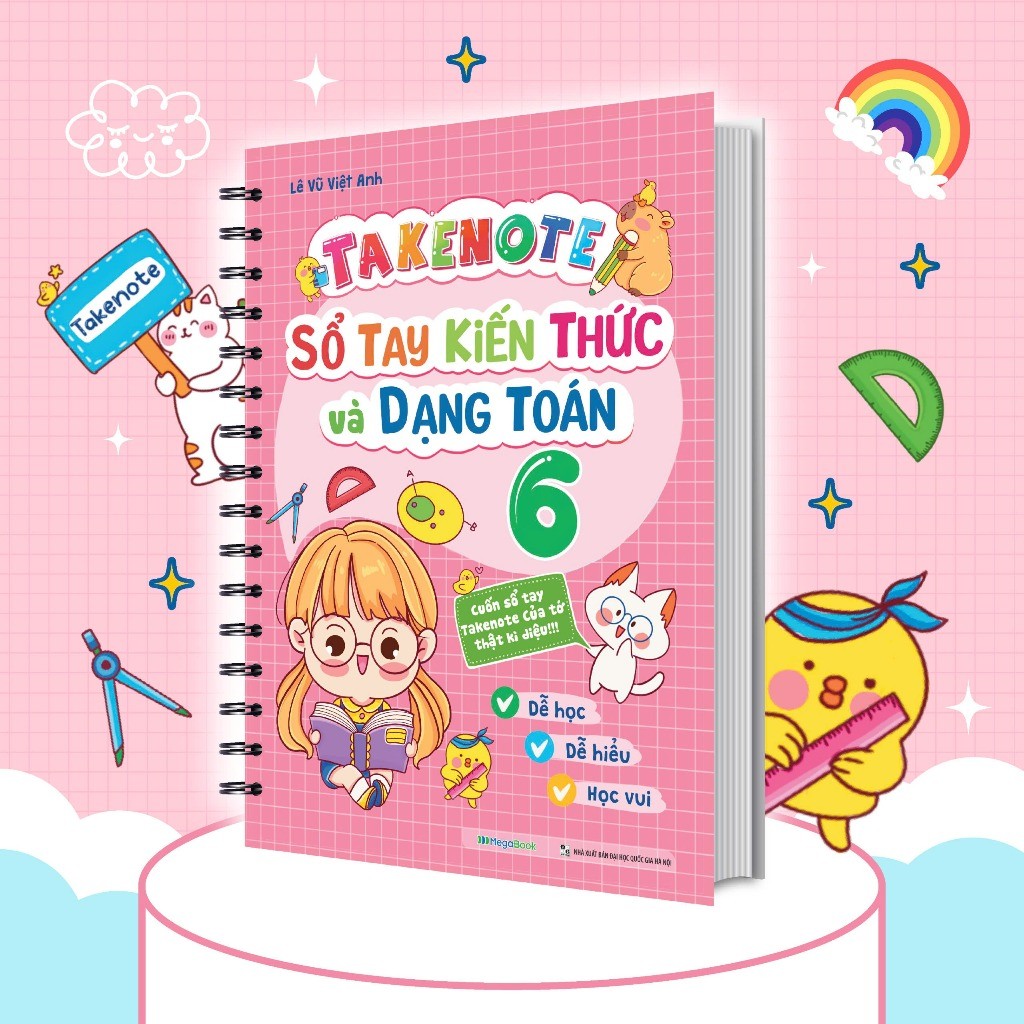 สมุดจดบันทึก ความรู้คณิตศาสตร์และรูปแบบคู่มือชั้นประถมศึกษาปีที่ 6 [Hang An Book-888]