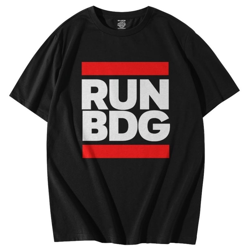เสื้อยืด RUN BDG | เสื้อยืด Psywar RUN BDG | หวีผ้าฝ้าย24s