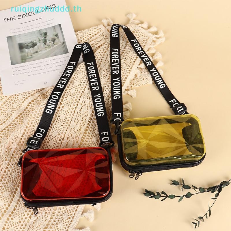 [MZ] Fashion Transparent Crossbody Bags Womens Bag Trend Totes Handbag Shoulder Bag Suitcase Purse Clutch Bag [TH]