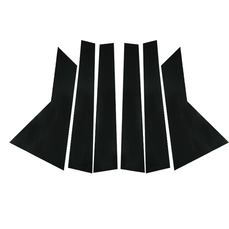 6pcs กระจกเสาหน้าต่างโพสต์ฝาครอบ Trim รถหน้าต่าง BC คอลัมน์สติกเกอร์สําหรับ MG HS AS23/MG EHS 2019-2
