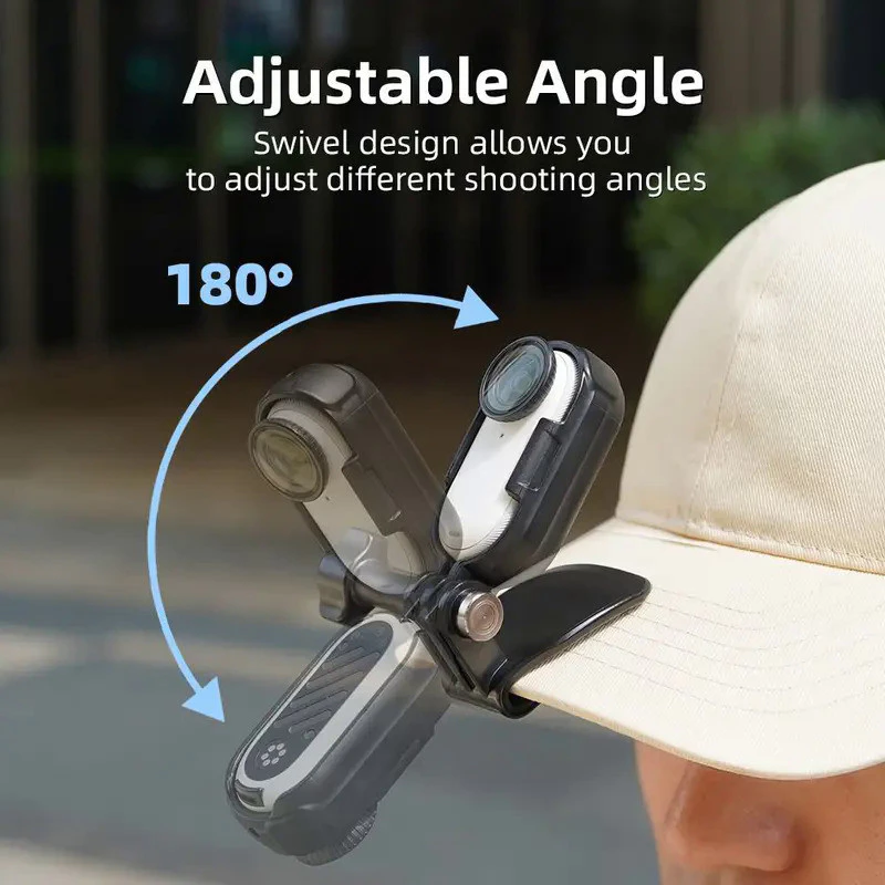 คลิปติดหมวกหมุน 360 องศา สำหรับ Insta360 GO 3/GO 3S