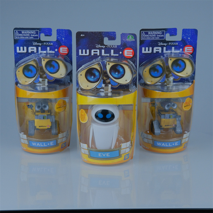 หุ่นยนต์ Wall.E หุ่นยนต์ Wall-E ขนาด 6 ซม. ฟิกเกอร์ Wall-E EVE ติดโต๊ะทำงาน ติดรถยนต์