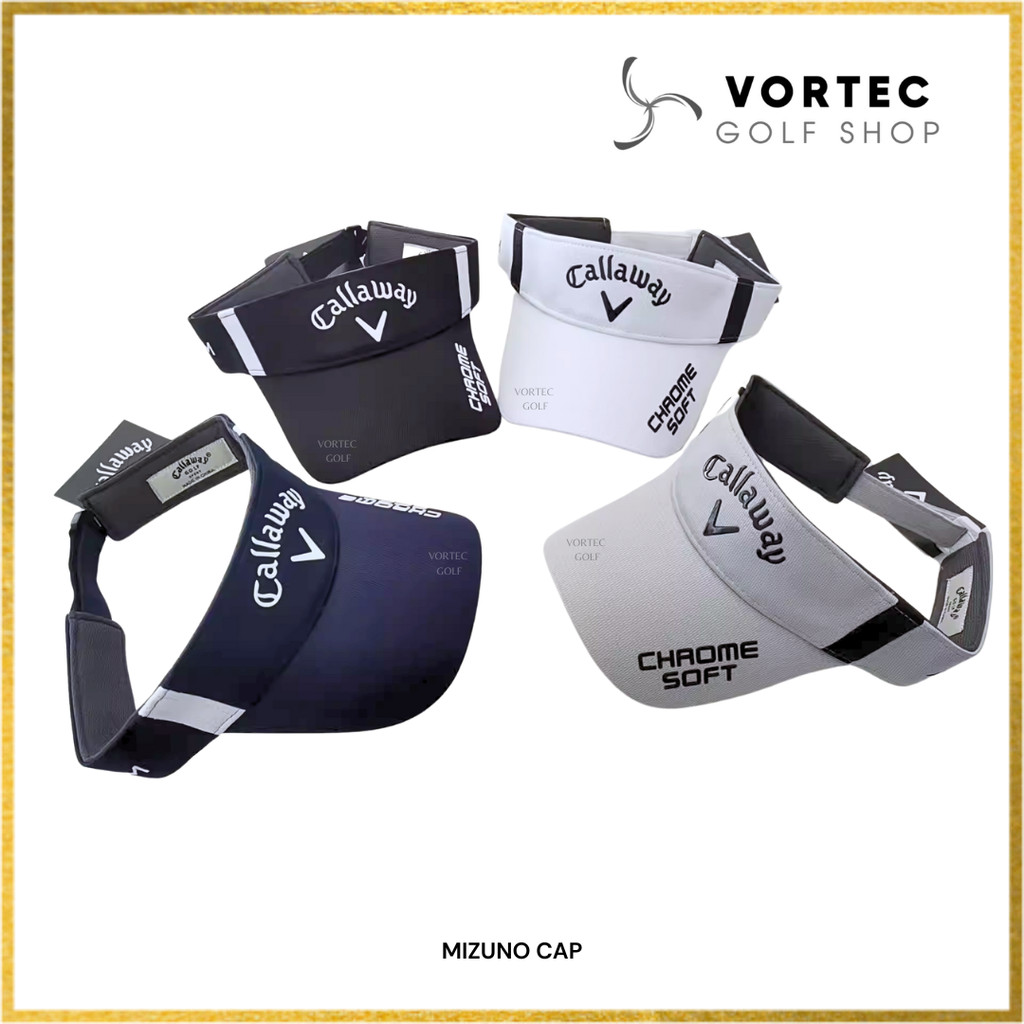 CLWY Chrome Soft Unisex Golf Visor Cap - Golf Baseball Running Sports Hat
