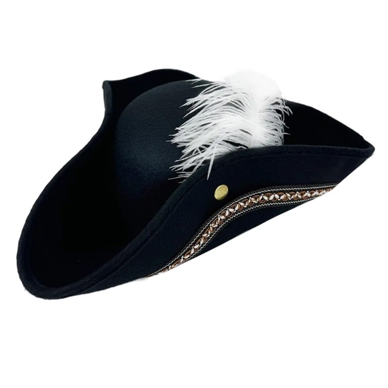 Kiss Kids Pirate Party Caps สําหรับแกล้งเล่นปาร์ตี้คอสเพลย์หมวกโจรสลัดสําหรับเด็ก Creative Feather ส