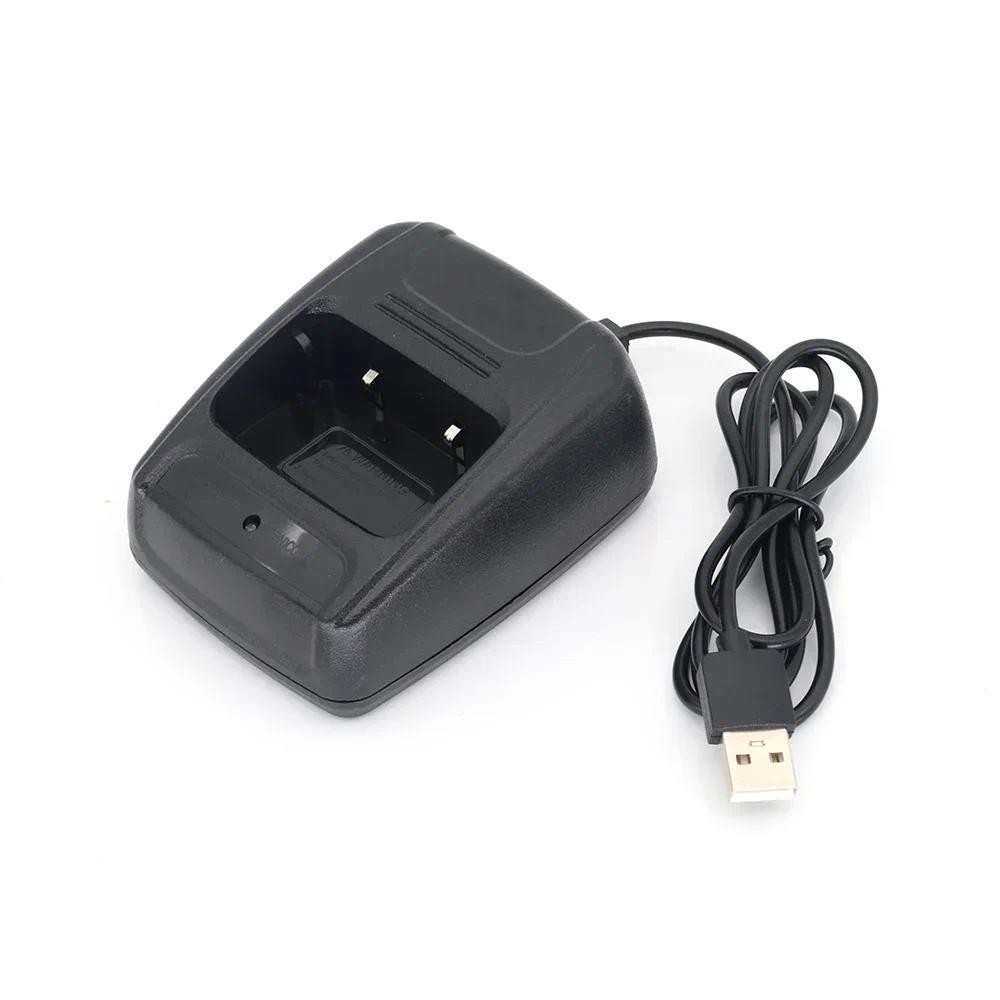 สําหรับใหม่ Baofeng 888s Walkie Talkie USB Charger แบบพกพา Li-ion แบตเตอรี่ USB อินพุต 5V 1A สําหรับ