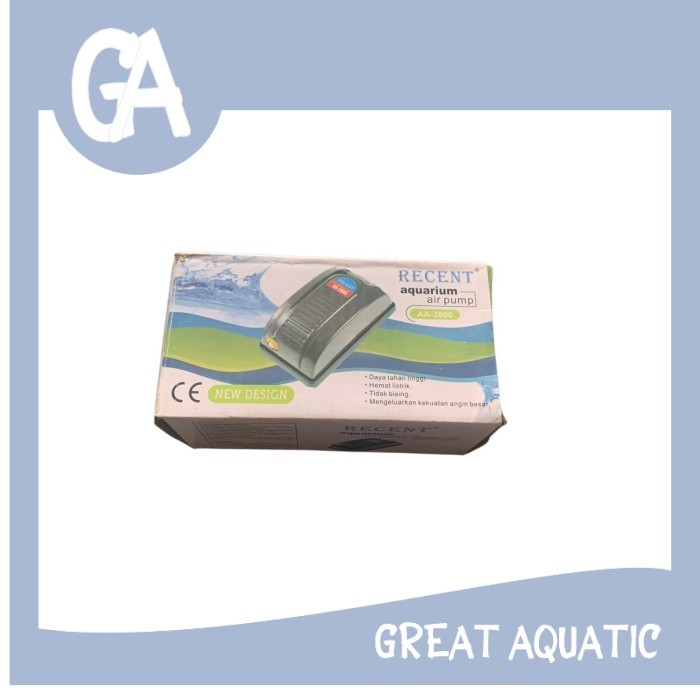 RECENT AA 2800 ปั๊มลมเครื่องเติมอากาศ 1 รูตู้ปลา