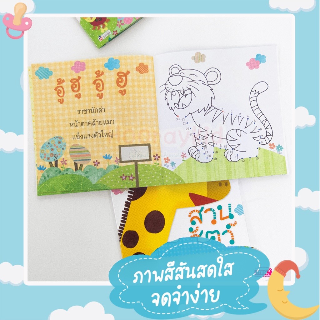 หนังสือเด็ก ลากเส้นต่อจุด สำหรับหนูน้อย เลือกได้ 4เล่ม พัฒนากล้ามเนื้อมัดเล็ก ก่อนวัยเรียน เสริมสร้างสมาธิ พัฒนา EQ - รูปที่ 2