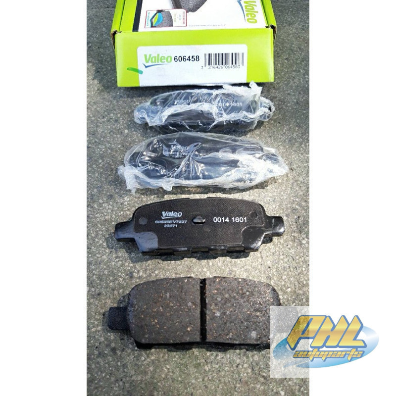 ผ้าเบรคNissan xtrail t30 ปี2006-2009ยี่ห้อ valeo ผ้าเบรคหน้าxtrail ผ้าเบรคหลังxtrail