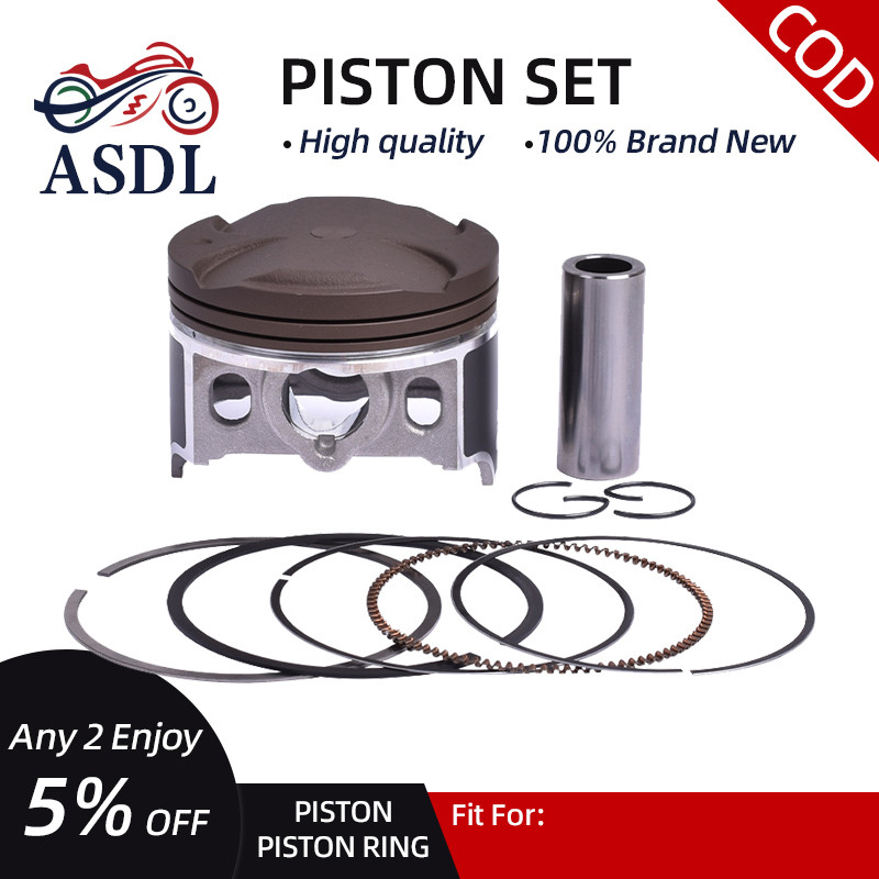 KAWASAKI ASDL ชุดลูกสูบและแหวนลูกสูบสําหรับรถจักรยานยนต์คาวาซากินินจา 250R 2008-2012