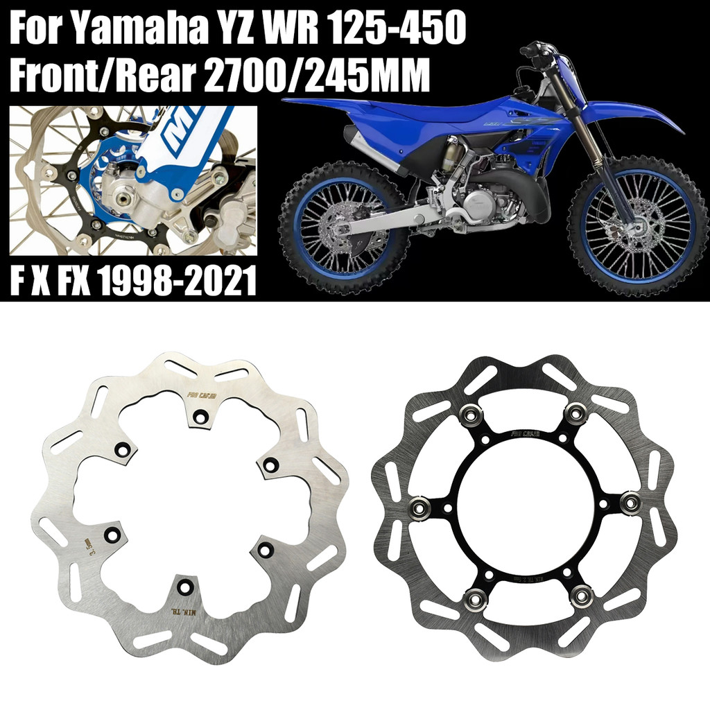 รถจักรยานยนต์ 270 มม.245 มม.ด้านหน้าด้านหลังเบรคสําหรับ YAMAHA WR125 WR250 WR250F WR400F WR426F WR45
