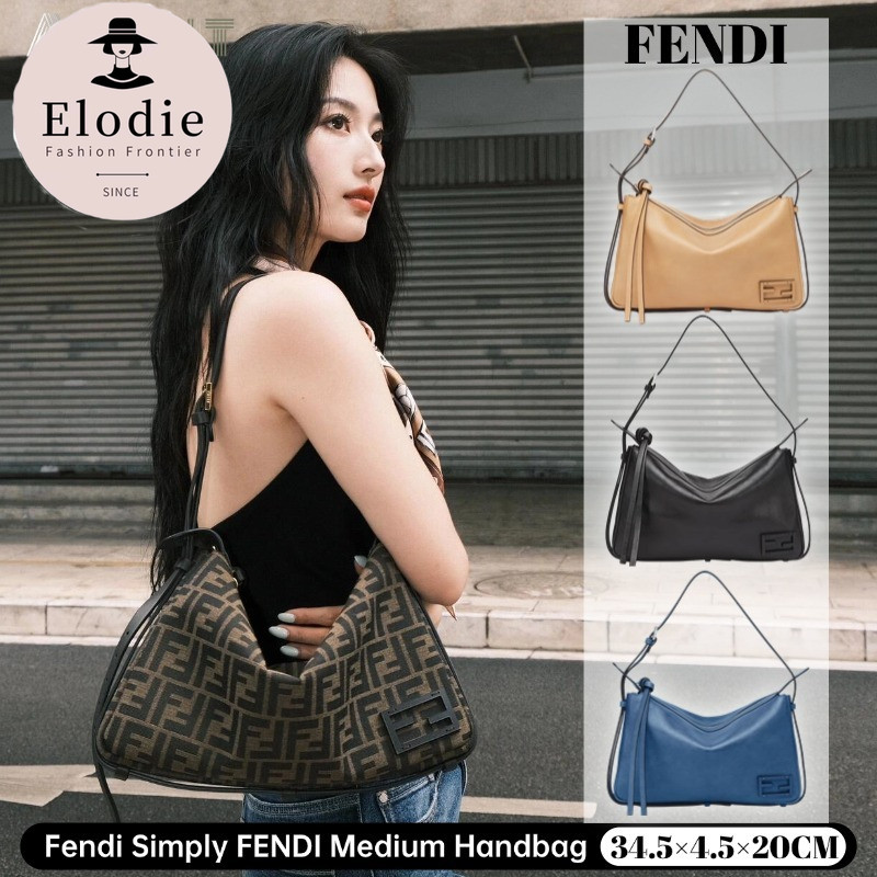 Fendi Simply FENDI Medium Handbag กระเป๋าใต้วงแขนผู้หญิงปรับได้