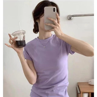 พร้อมส่ง เสื้อยืดสวยๆผู้หญิง เสื้อยืดเข้ารูปทรงผู้หญิง เสื้อยืดแขนสั้นสีขาวสไตล์เรโทรอเมริกันทรงเข้ารูปClothing Lady