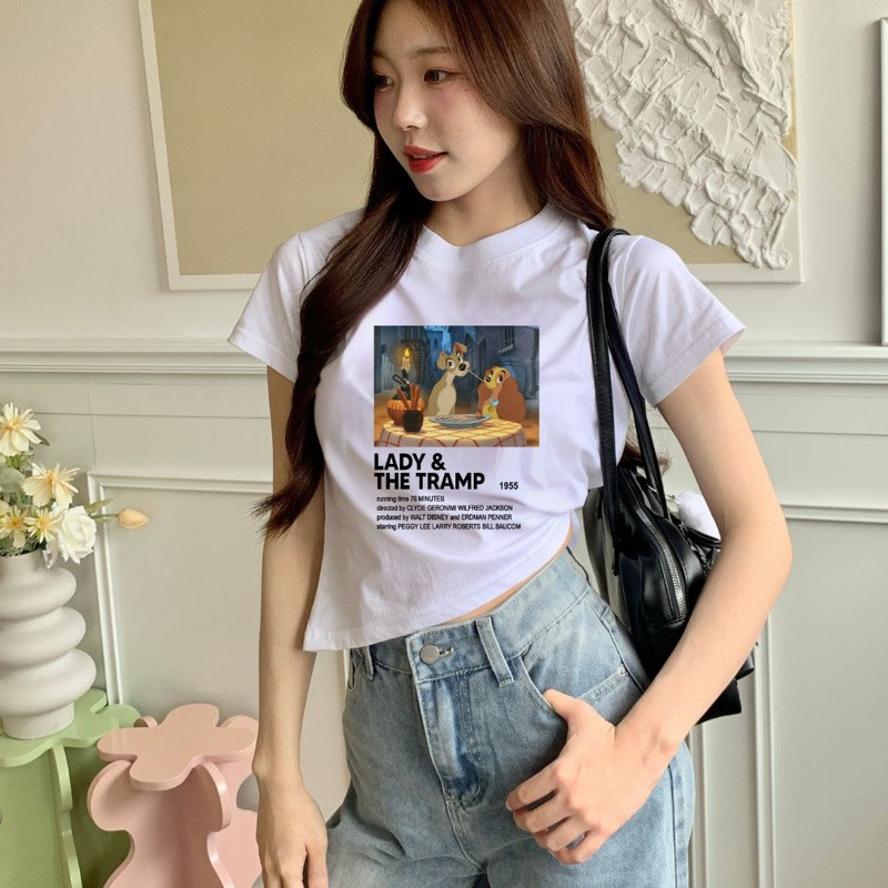 (จัดส่งตลอด 24 ชั่วโมง）OOOK Official  เสื้อยืดผู้หญิงและเขมร