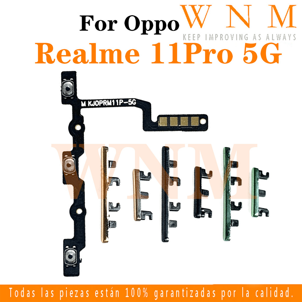 สําหรับrealme 11 Pro 5Gปุ่มFlex on/ปิดปุ่มสวิทช์ด้านข้างKey Volume Up Down Flexสายโทรศัพท์มือถือPart