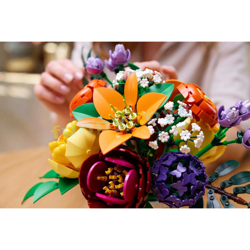 10345 การจัดดอกไม้อาคารบล็อกพฤกษศาสตร์คอลเลกชันของขวัญของเล่นสําหรับเด็กผู้ชายและเด็กผู้หญิง - รูปที่ 3