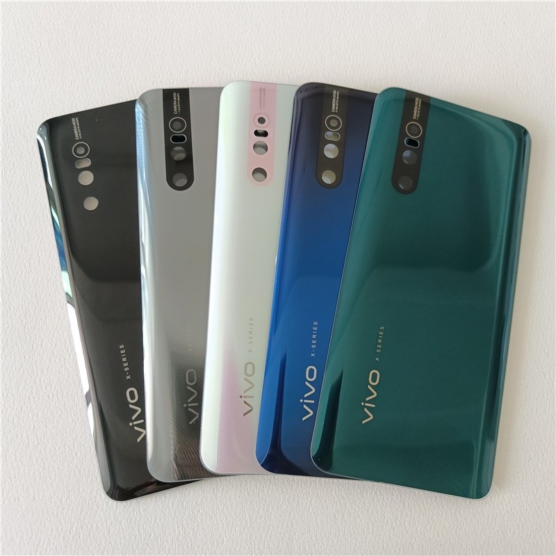 สําหรับ Vivo X27 ฝาครอบแบตเตอรี่แก้วด้านหลังฝาครอบด้านหลังประตูเปลี่ยนชิ้นส่วนสําหรับ Vivo X27 Pro ฝ