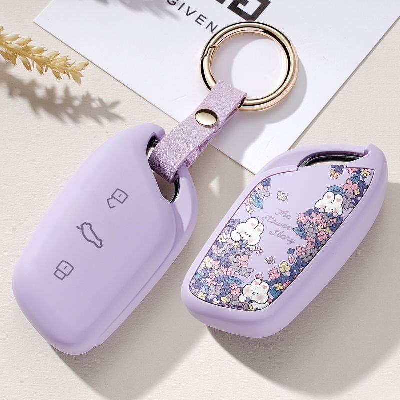 พร้อมส่ง เคสกุญแจรถ ลาย MG5 MG4 MG S5 VS ZS hsezs EZS MG S5 HS EV ที่หุ้มกุญแจรถยนต์