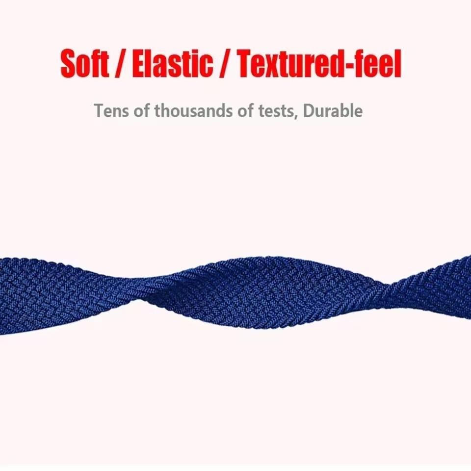 สายรัดไนลอนแม่เหล็ก For Huawei Band 10 สมาร์ทวอท์ชถักนุ่ม Solo loop สายนาฬิกา  For Huawei Band 9/8 Smart Watch Breathable Watchbands อุปกรณ์เสริม - รูปที่ 2