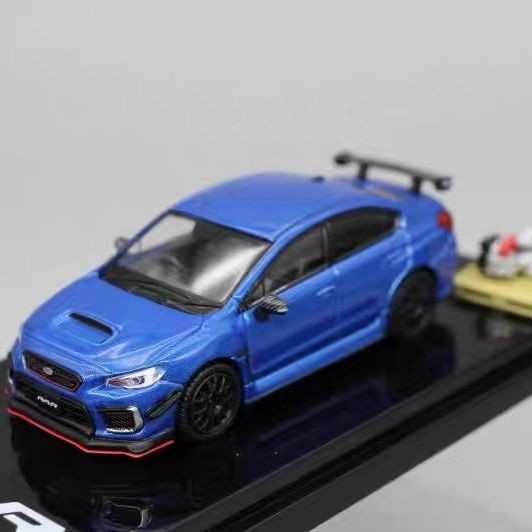 Hobby Japan1: 64HJ Subaru WRX STI RA-R Free Engine Alloy Car Model