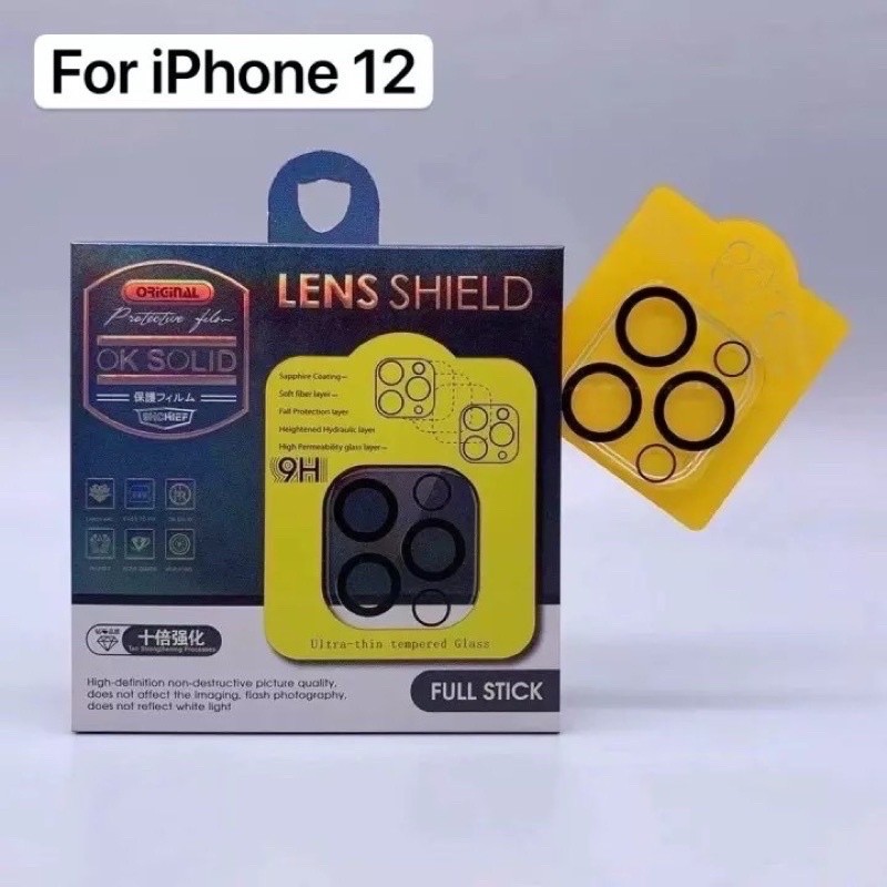 3D ฟิล์มกระจกนิรภัยครอบกล้อง iPhone 11 / iPhone 11Pro / iPhone 11 pro Max ฟิล์มเลนส์กล้อง Camera Len