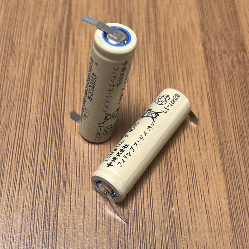 แบตเตอรี่เครื่องโกนหนวด Philips นำเข้าจากญี่ปุ่น 14500 3.6V 750mAh แบตเตอรี่ลิเธียมไอออนพร้อมแผ่นนิกเกิล