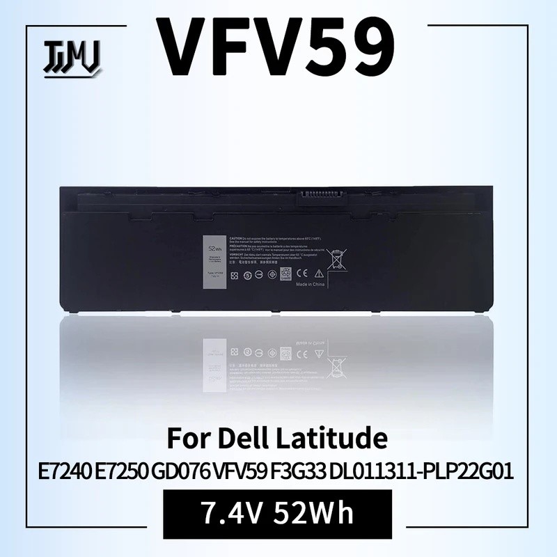 Fully VFV59 Laptop Battery Compatible with Dell Latitude E7240 E7250 GD076 VFV59 F3G33 DL011311-PLP2