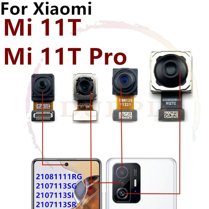 อะไหล่กล้องหน้า หลัง สายเคเบิลอ่อน แบบเปลี่ยน สําหรับ Xiaomi Mi11T Mi 11T Pro