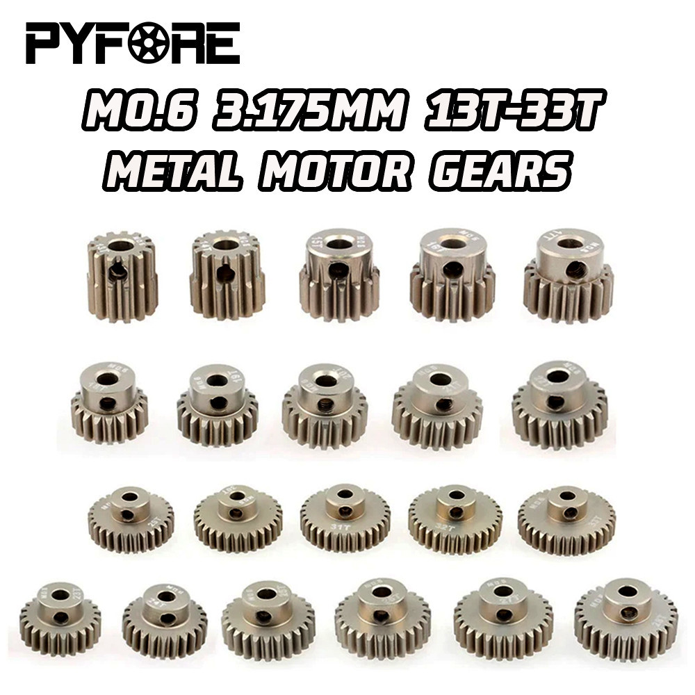 SURPASS-HOBBY M0.6 3.175 มม.13T 15T 17T 18T 20T 22T 24T 28T 30T 33T อลูมิเนียมโลหะ Pinion มอเตอร์เกียร์สําหรับ 1/10 Rc รุ่น