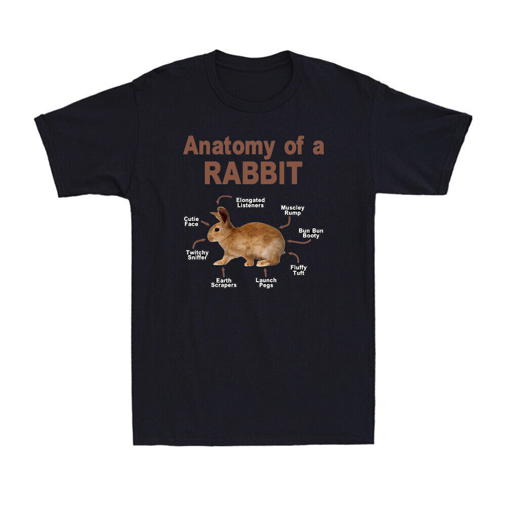 Anatomy Of A Rabbit เสื้อยืดสัตว์น่ารักกระต่าย Anatomy Rabbit Lover เสื้อยืด