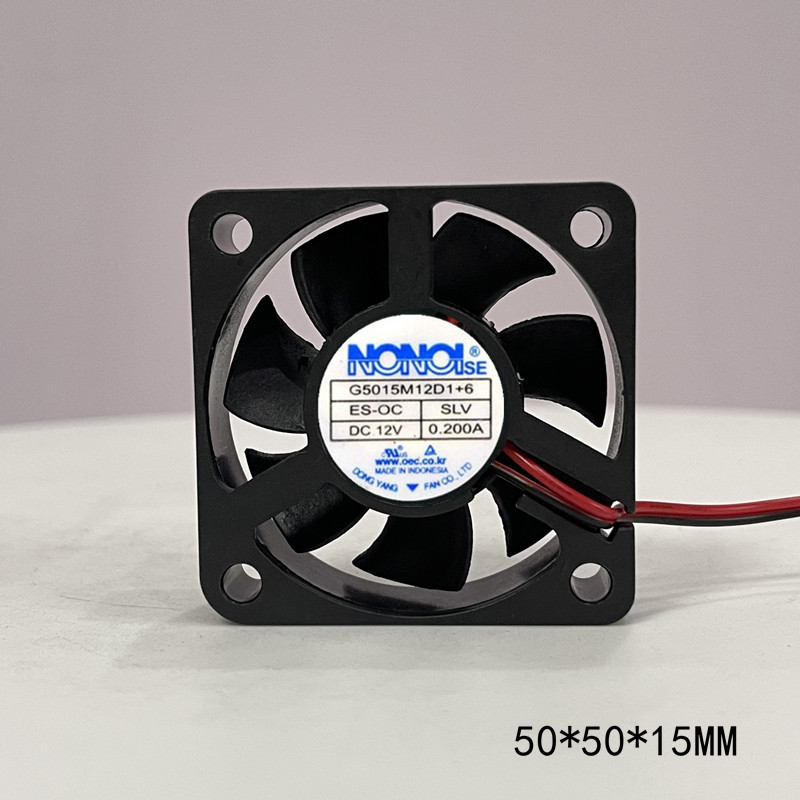 Nonoise G5015M12D1+6 พัดลมระบายความร้อน 12V 0.200A สําหรับรถยนต์ 5015