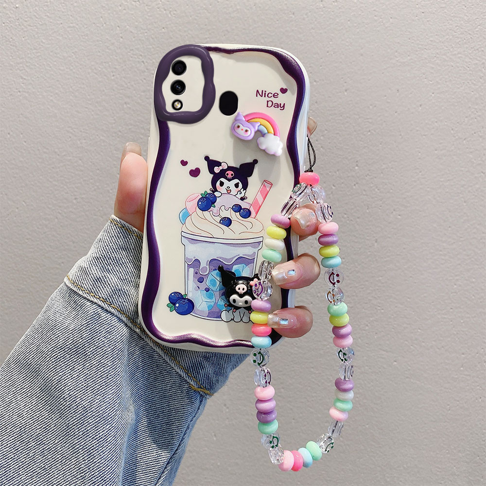 เคสโทรศัพท์มือถือ ซิลิโคนนิ่ม ลายการ์ตูนกราฟฟิตี้ 3D พร้อมตุ๊กตา และสายคล้องข้อมือ สําหรับ Samsung G