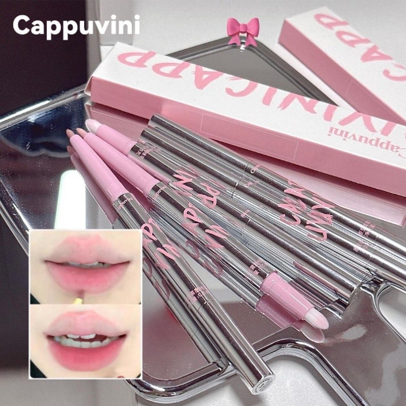 Cappuvini ลิปไลเนอร์ ซอฟท์แมตต์ ลิปไลเนอร์เนื้อแมตต์ ลิปสติกเนื้อแมทติดทนยาวนาน ลิปสติกเนื้อแมตต์