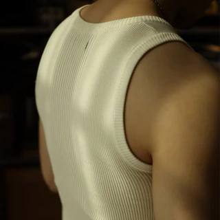 Bonnie Cathy ไม่ เสื้อกั๊กกีฬาอเมริกันย้อนยุคสําหรับผู้ชายชุดชั้นในถักแปลกใหม่ฤดูร้อน