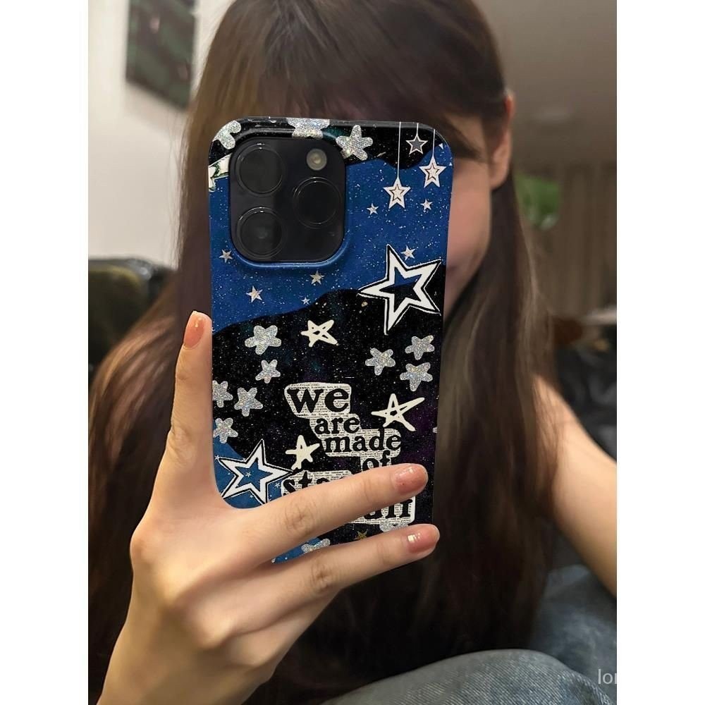 เคสป้องกันโทรศัพท์มือถือ ผ้ายีน กันกระแทก ลายการ์ตูนดาว สําหรับ iPhone 15promax 14promax 13promax 12promax 11promax xr xs xsmax 13pro 15 14 12 11 pro