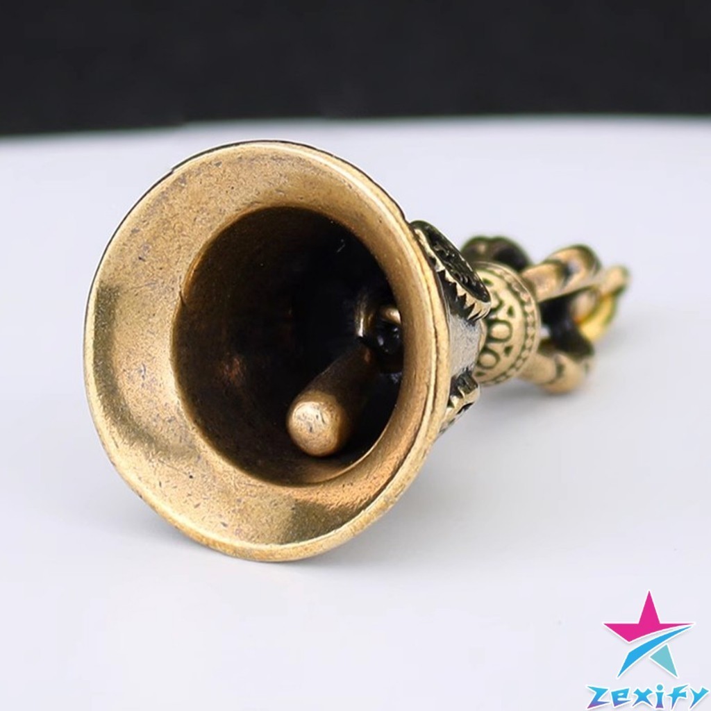 ZXF กระดิ่งลมทองเหลือง กระดิ่งบูชาพระพิฆเนศ Brass bell รูปที่ 6
