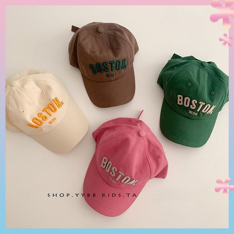 Children's Hat Boys and Girls Spring and AutumninsKorean Embroidery Alphabet Peaked Cap Fashion Baby Baseball Cap Tide