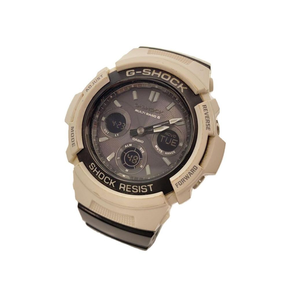 CASIO Wrist Watch G-Shock White Men's Solar Direct from Japan Secondhand
