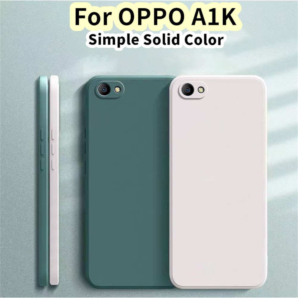 ส่วนลดสําหรับ OPPO A1K Silicone Full Cover Case เคสป้องกันลายนิ้วมือ Cover