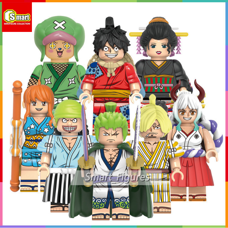 โมเดลฟิกเกอร์ One Piece Luffy Choopper Nico Robin Zoro Sanji Yamato Usopp Nami ขนาดเล็ก ของเล่นสําหรับเด็ก
