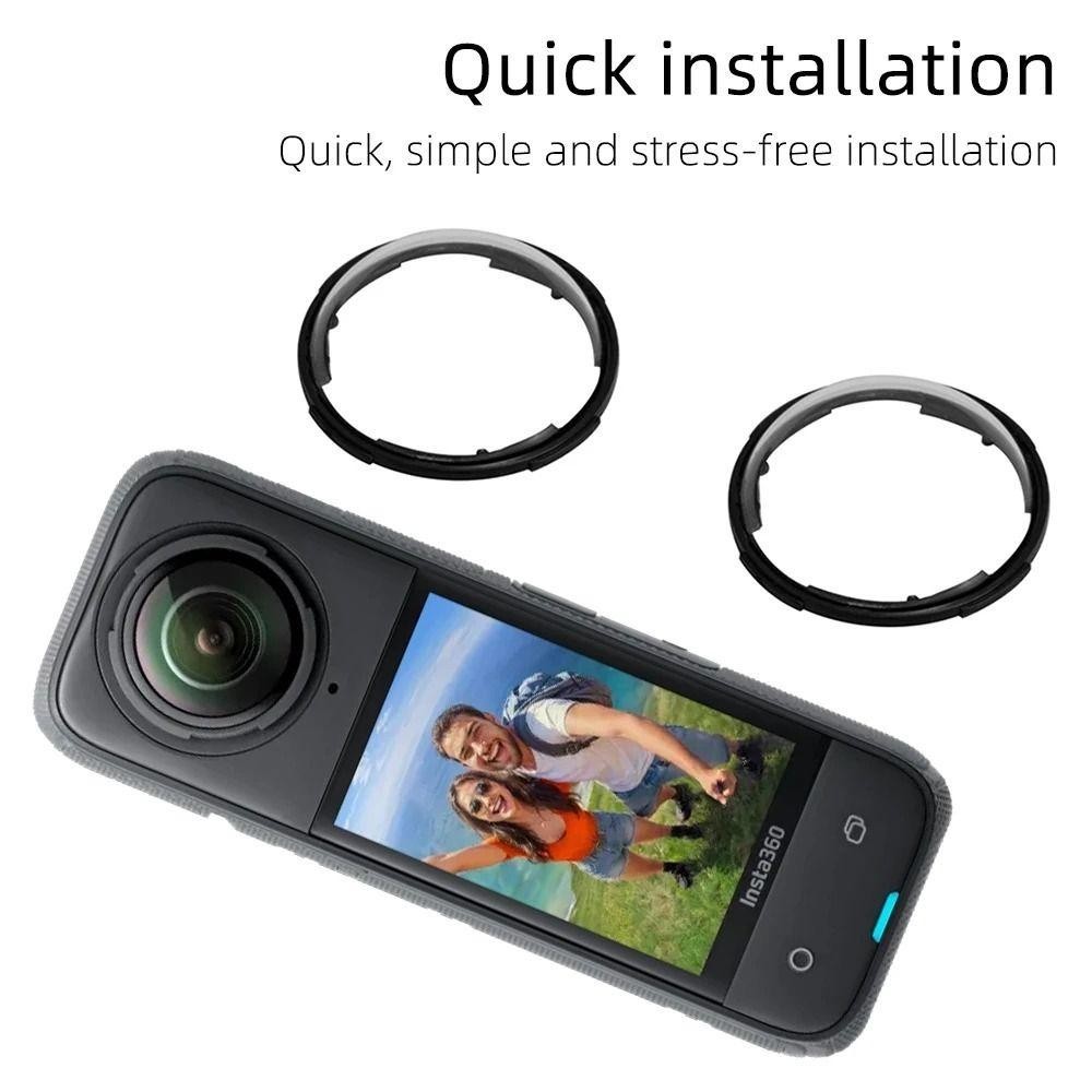 Shouyouy เลนส ์ Protector Cap, Anti-Scratch Panoramic เลนส ์ Guard, ฝาครอบหมุนอุปกรณ ์ เสริมป ้ องกันเลนส ์ Guards สําหรับ Insta360 X4