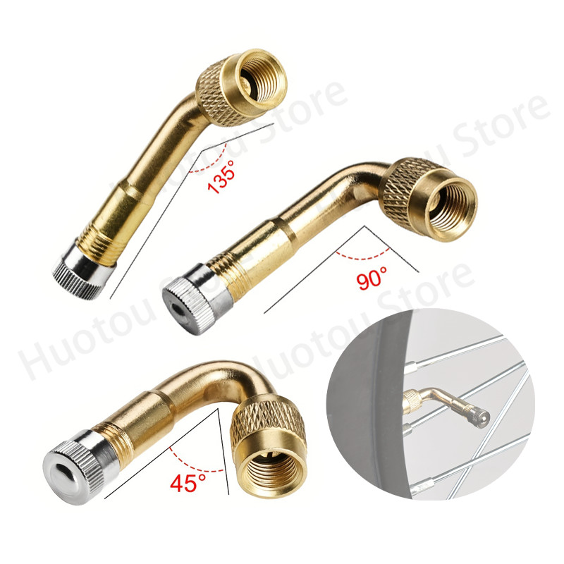 มอเตอร ์ ทั ่ วไปรถจักรยานยนต ์ ข ้ อศอกหัวฉีดเป ่ าลม Multi-Function Extension หัวฉีดยางวาล ์ วหลอดยาว Inflatable Rod Elbow Extension หัวฉีด