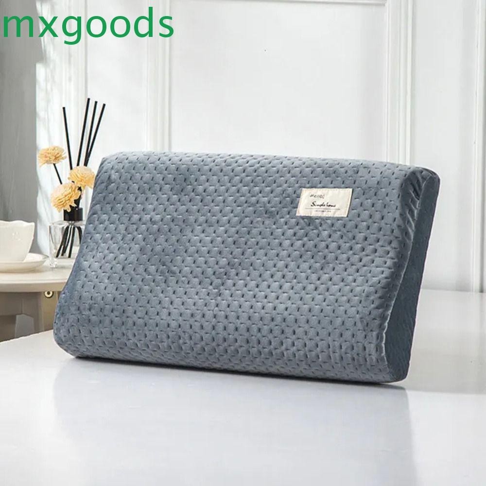 Mxgoods ปลอกหมอนยางพารา ผ้าฝ้ายกันน้ํา สีทึบ 30x50 ซม. นุ่มสบาย ปลอกหมอนหน่วยความจํา หมอน Protector