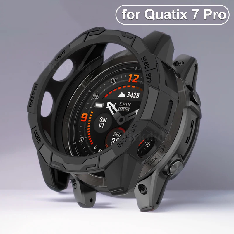 Garmin Quatix7Pro ซิลิโคน TPU Soft Hollow Out นาฬิกาสําหรับ Garmin Quatix 7 Pro กันกระแทก Anti Scrat