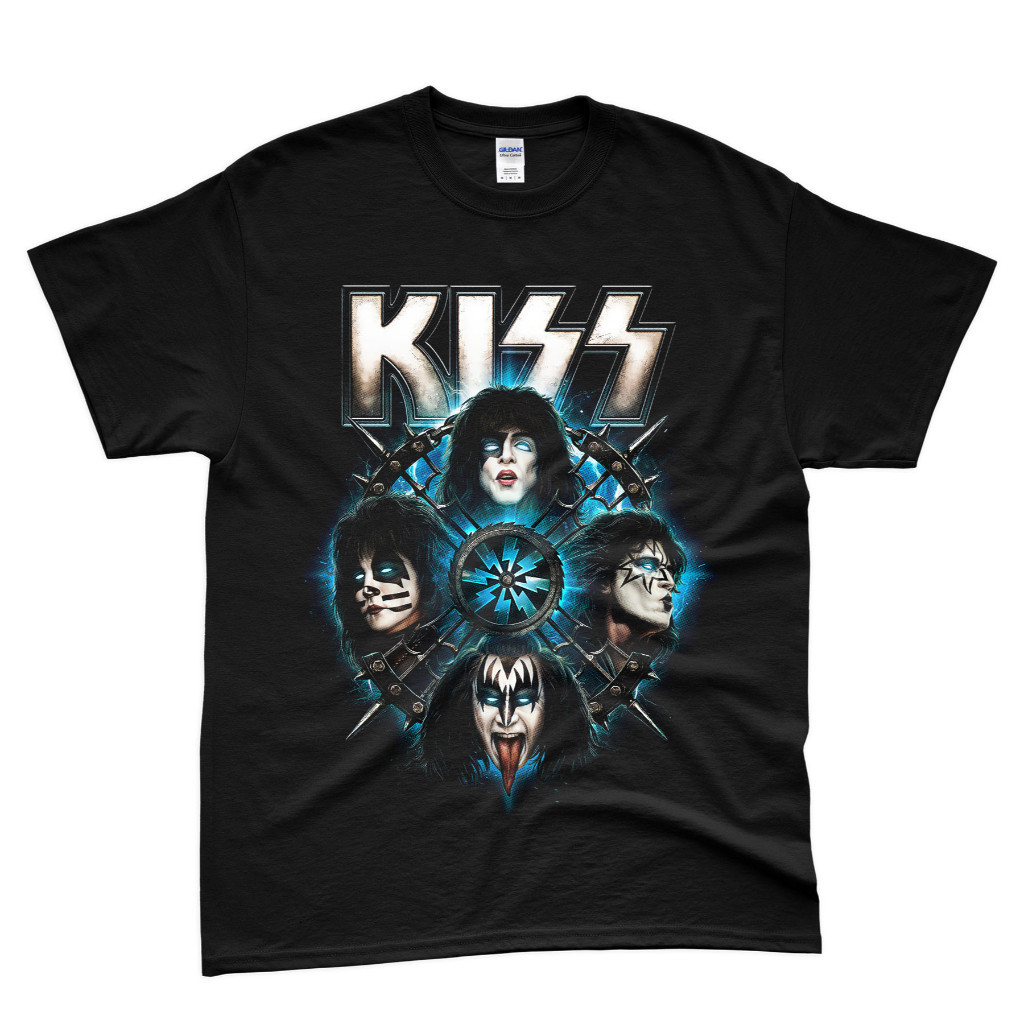 Kiss 3 Tshirt / Baju Microfiber Jersi / เสื้อยืดวงวินเทจ / เสื้อยืดวง